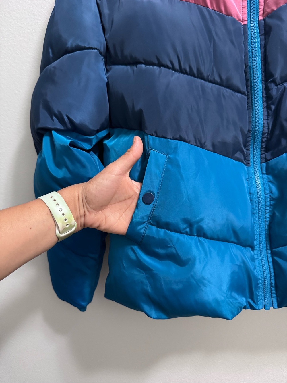 Sundance Retro Color Block Greer Mountain Puffer Jacket Size Large - Picture 4 of 16